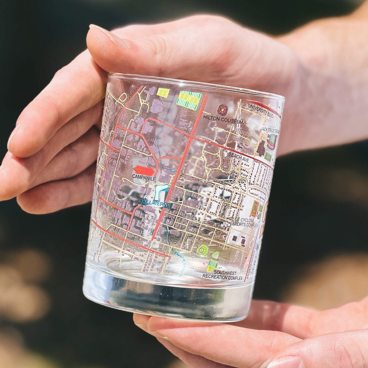 RFSJ I-State Campus Map Rocks Glass (14 oz.)
